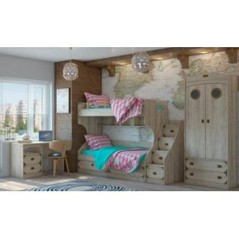 Кровать 2-х ярусная Мираж-1 80*200 см с основанием
