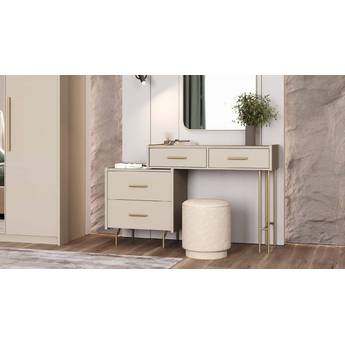 Туалетный стол с пуфом и зеркалом Милан