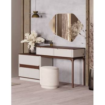 Туалетный стол с пуфом и зеркалом Наоми