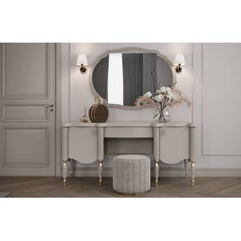 Туалетный стол пуфом и зеркалом "Милена"